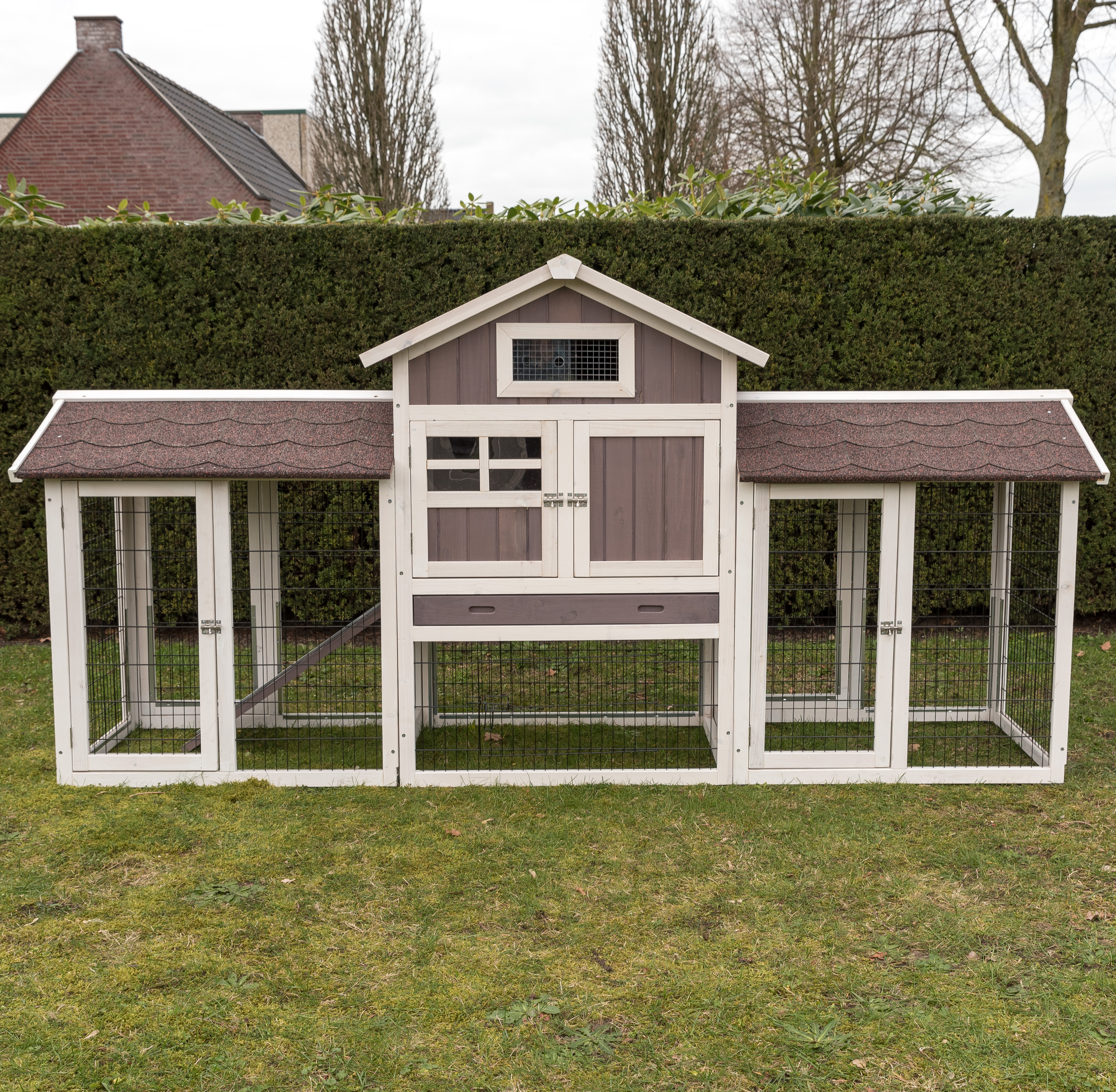 Konijnenhok Amalie met Dubbele Ren