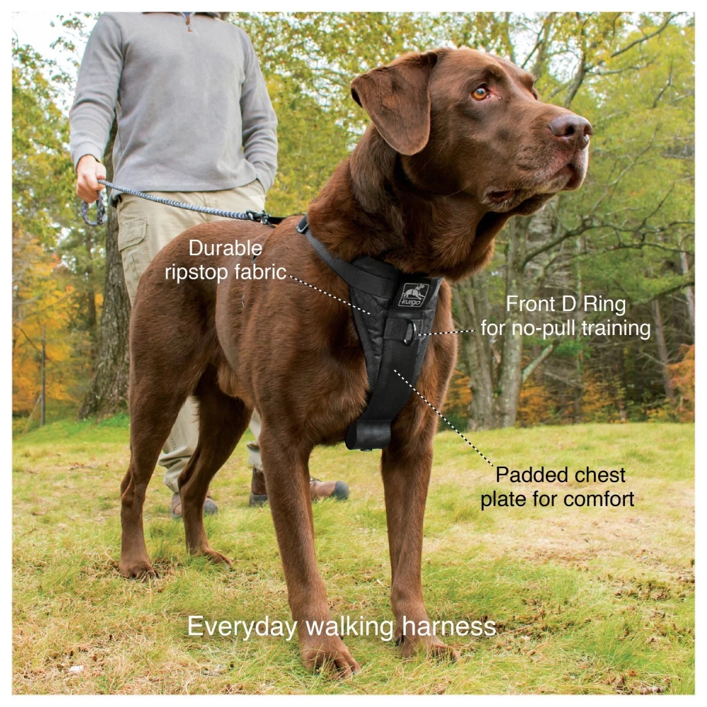 Kurgo Enhanced Strength Tru-Fit Smart Harness, Black, XS