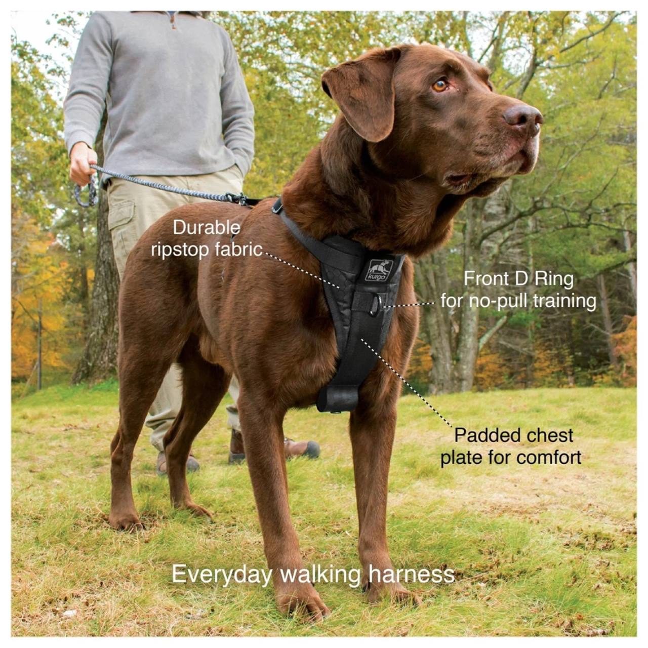 Kurgo Enhanced Strength Tru-Fit Smart Harness, Black, XS