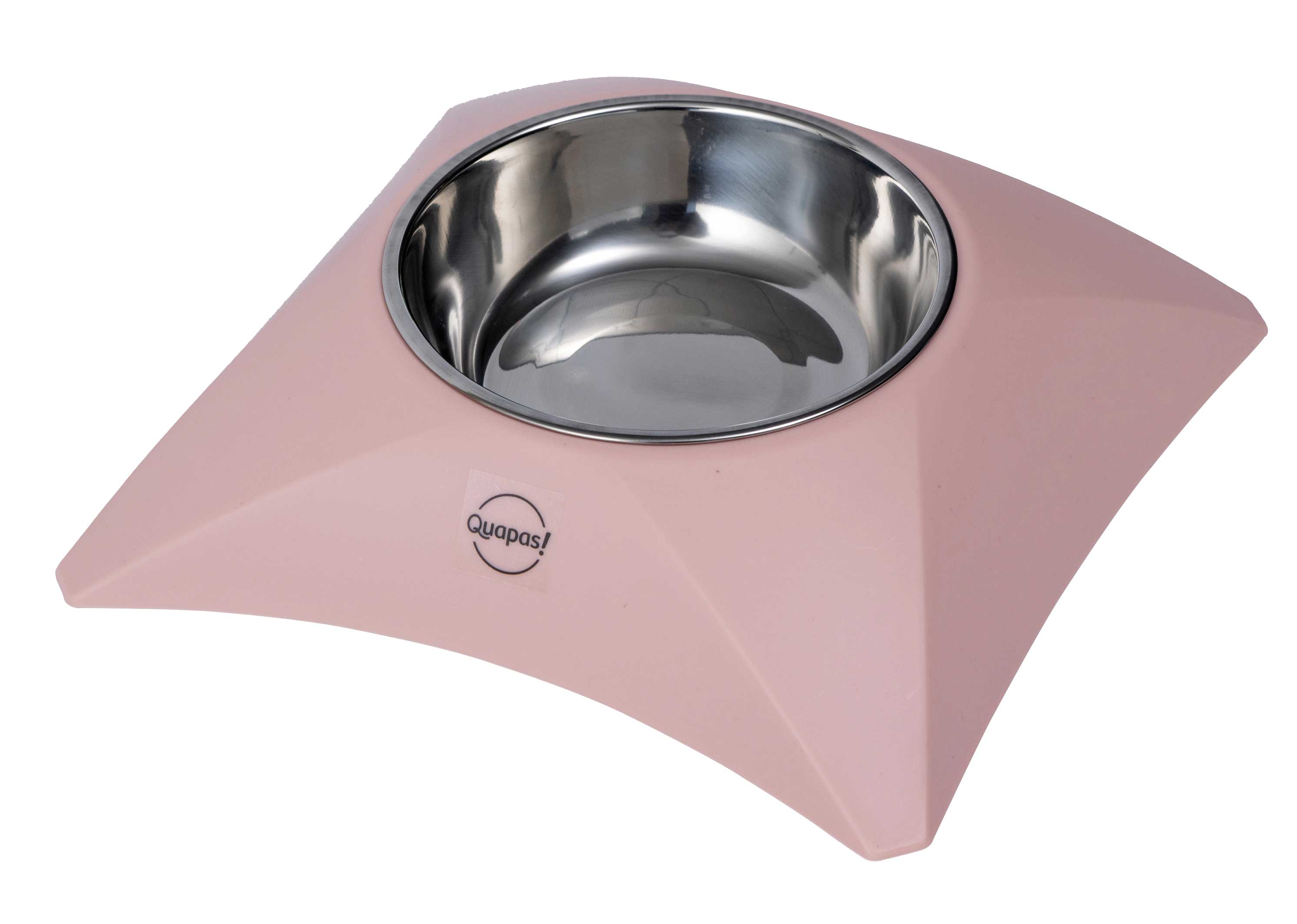 Quapas! Voerbak zacht roze