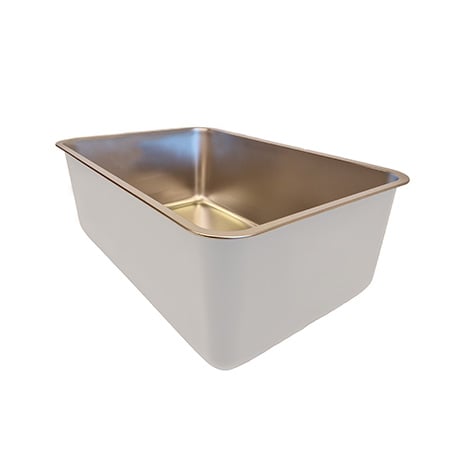 Quapas! Kattenbak RVS Wit