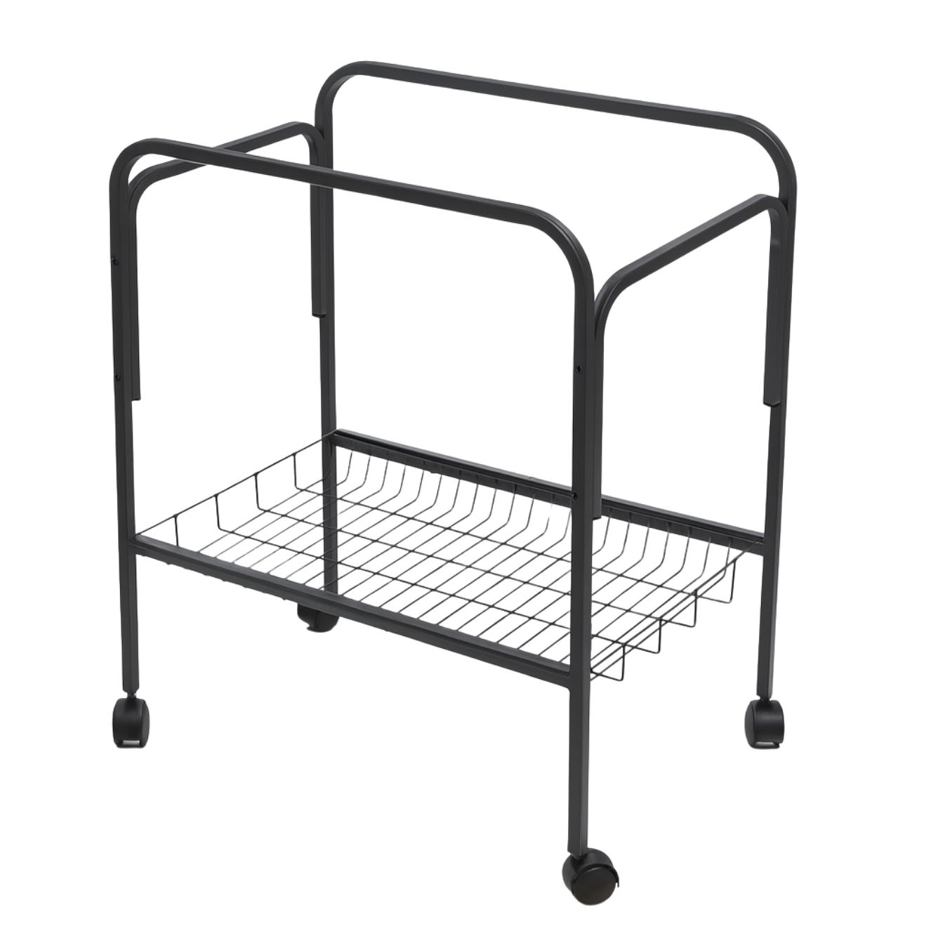 Standaard Voor Vogelkooi Zwart