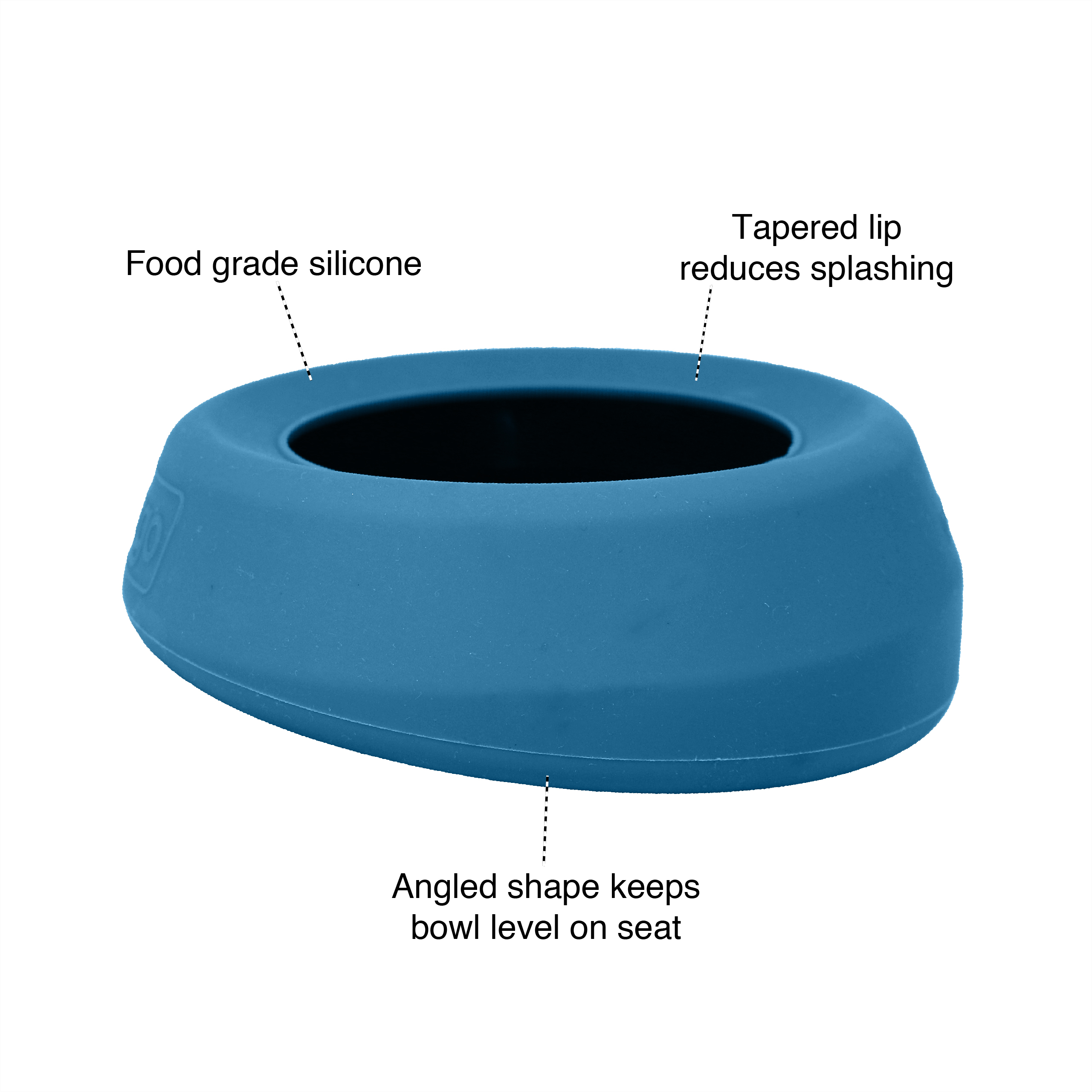 Splash Free Wander Water Bowl, Coastal Blue
