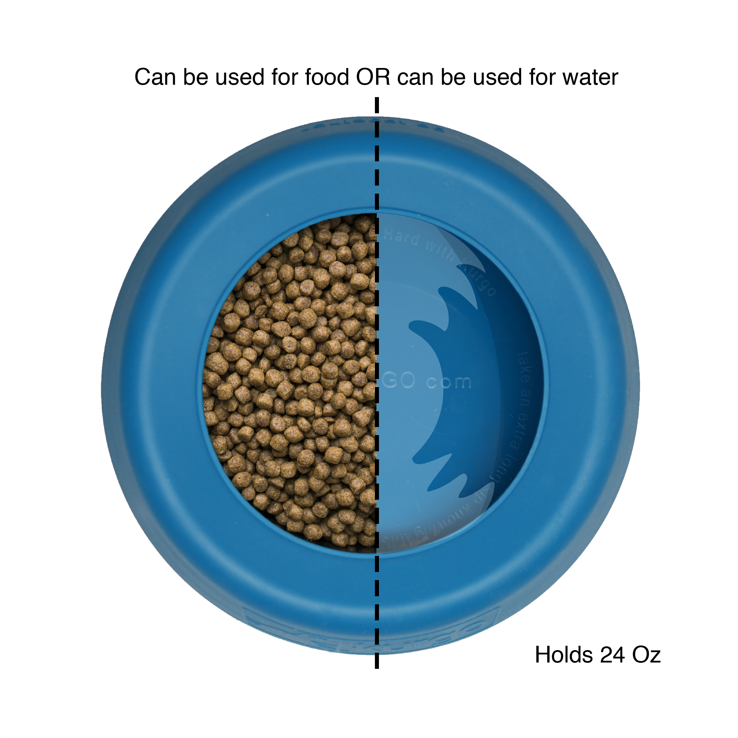 Splash Free Wander Water Bowl, Coastal Blue