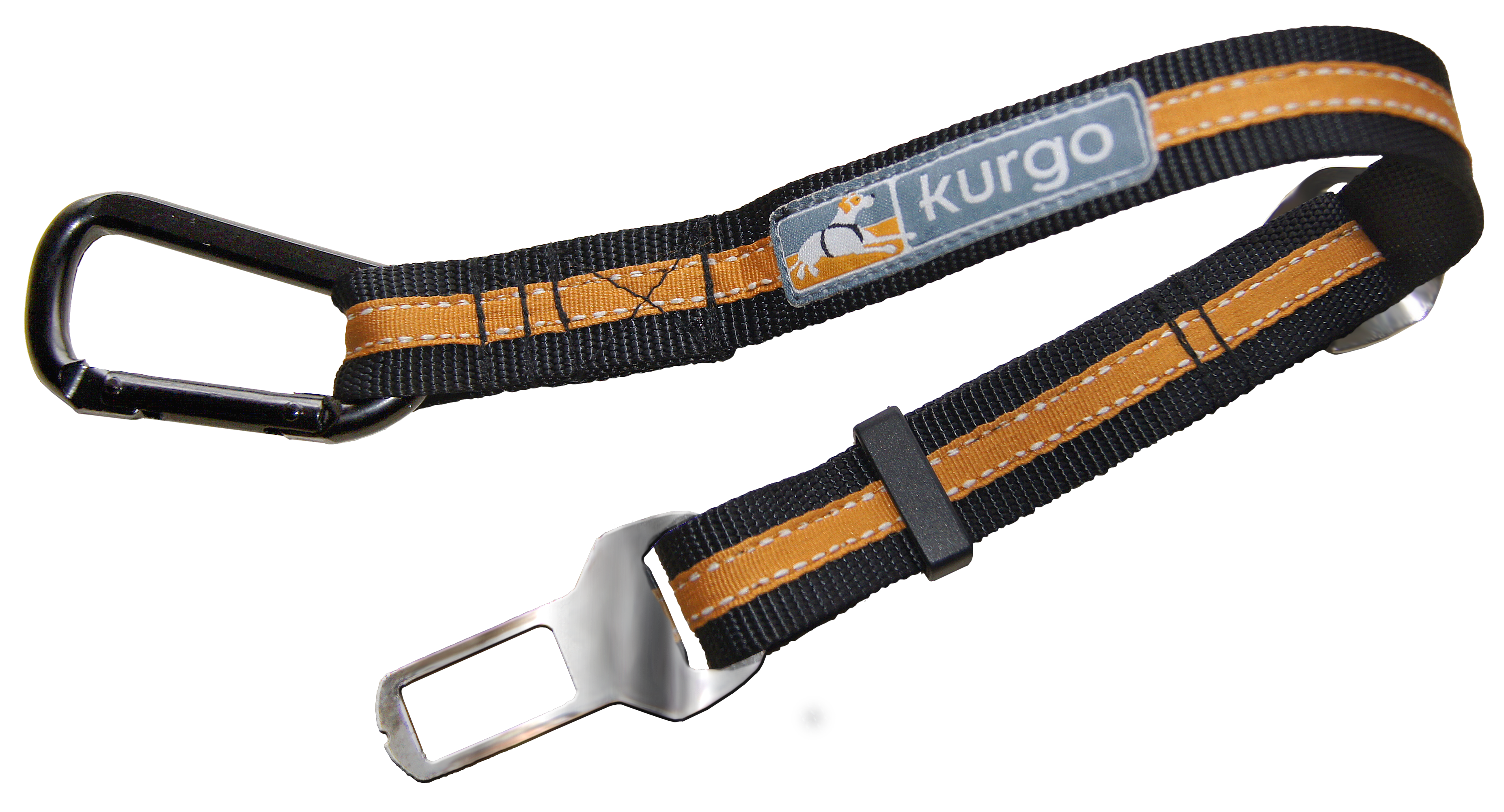 Kurgo Direct to Seatbelt Tether, Orange