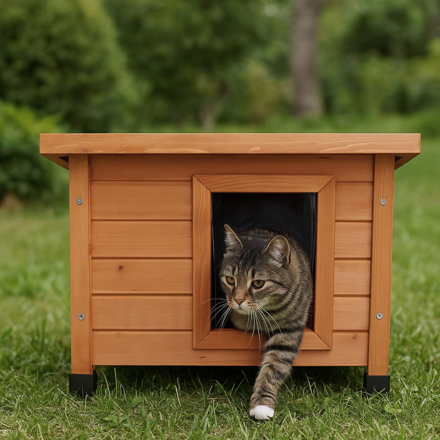 Kattenhuis Buiten Naturel