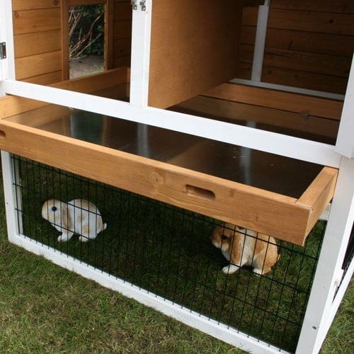 Konijnenhok Queens Castle Duo met ren