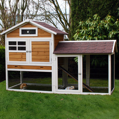 Konijnenhok Queens Castle ren rechts