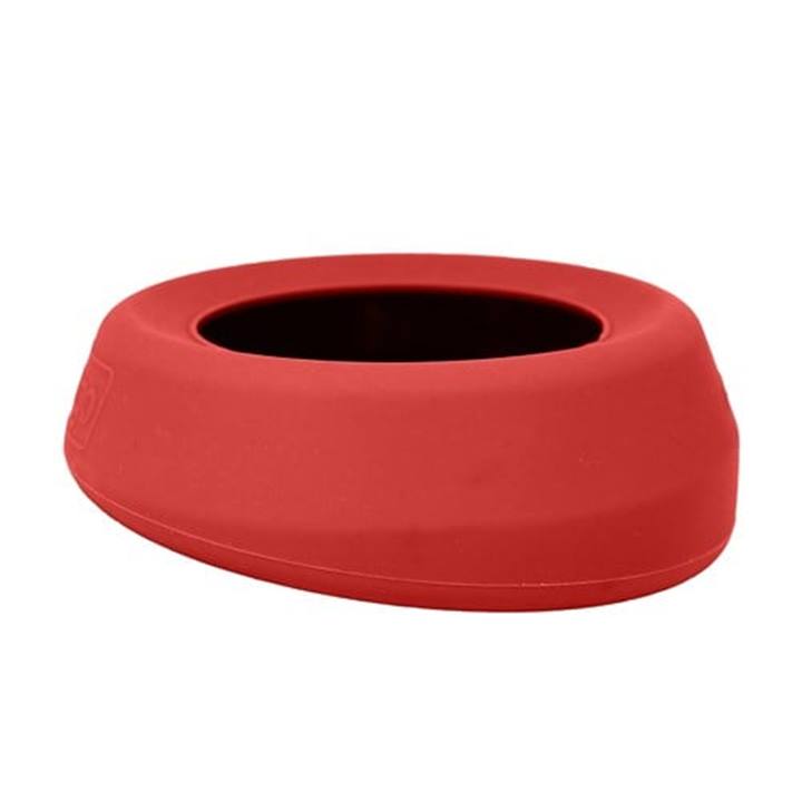 Kurgo Splash Free Wander Water Bowl, Chili Red